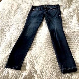 Express Jeans Dark Blue Wash — Ankle Skinny — Stella Lowrise